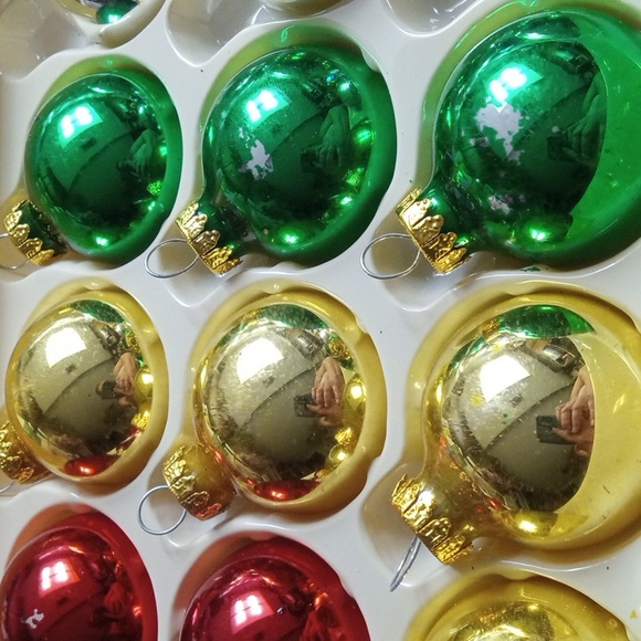 Bin001 18 Vintage Mercury Glass Ornaments - Picture 5 of 8